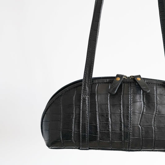 Cartera Gigi Croco Negro