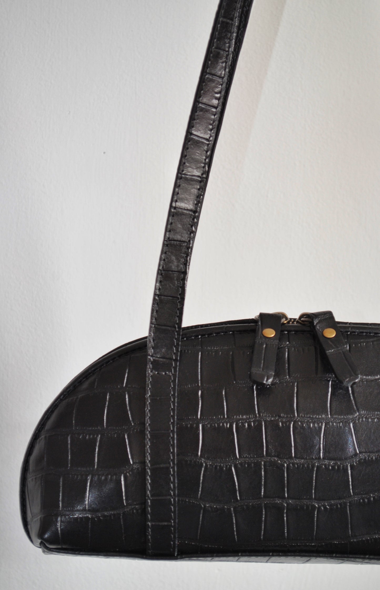 Cartera Gigi Croco Negro